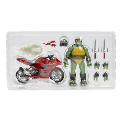 Teenage Mutant Ninja Turtles (comics) - Raphael Ninja with Red Motorcycle BST AXN Figure (Pre-Order) FULL PRICE $65.00