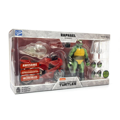 Teenage Mutant Ninja Turtles (comics) - Raphael Ninja with Red Motorcycle BST AXN Figure (Pre-Order) FULL PRICE $65.00