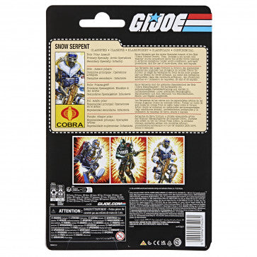 G.I. Joe Classified Series: Retro Cardback Snow Serpent (Pre-Order) ETA JUL Full Price $45.00